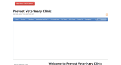 Desktop Screenshot of prevostvetclinic.com